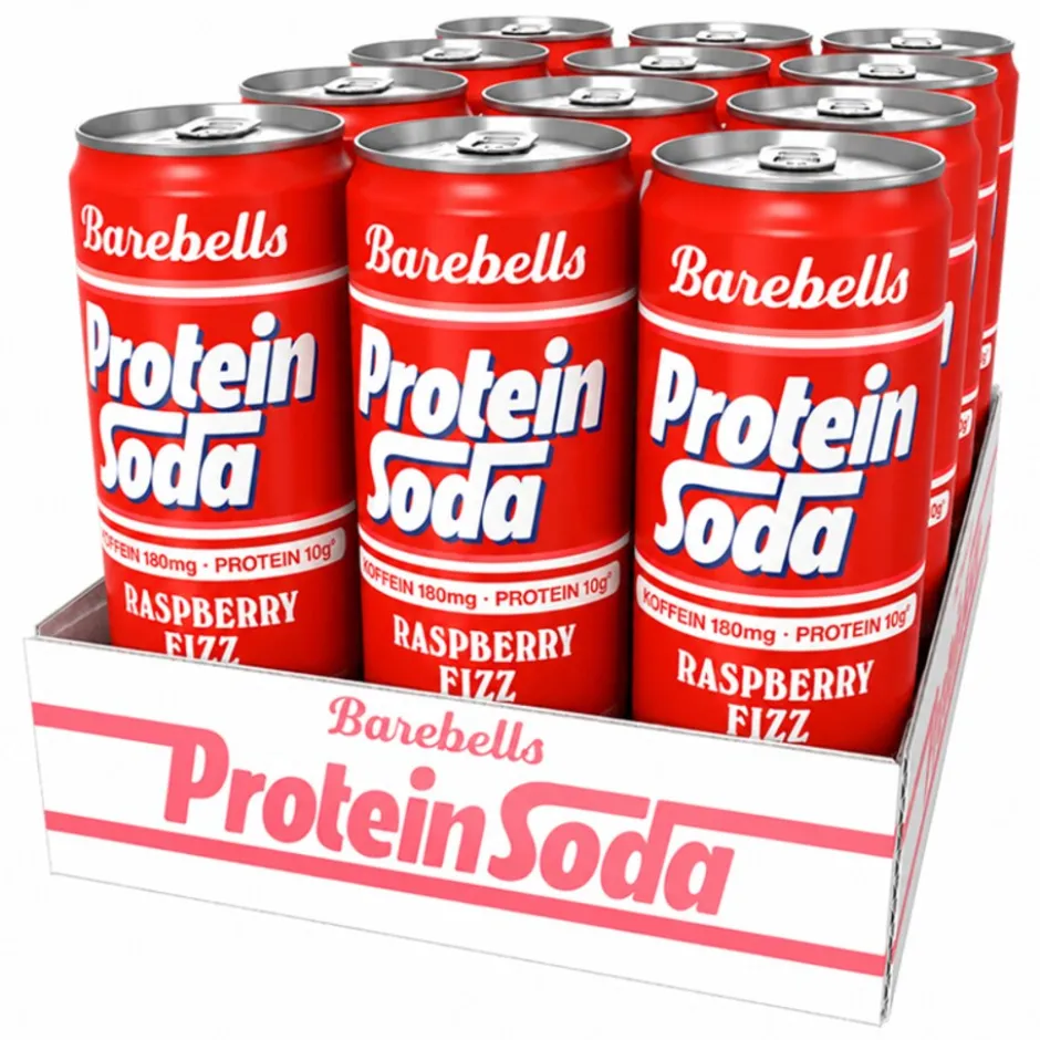 Barebells Protein Soda Raspberry Fizz 12x355ml