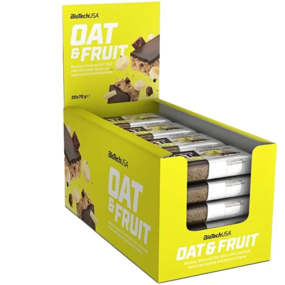 BioTechUSA Oat & Fruit Bar Chocolate Banana 20x70g