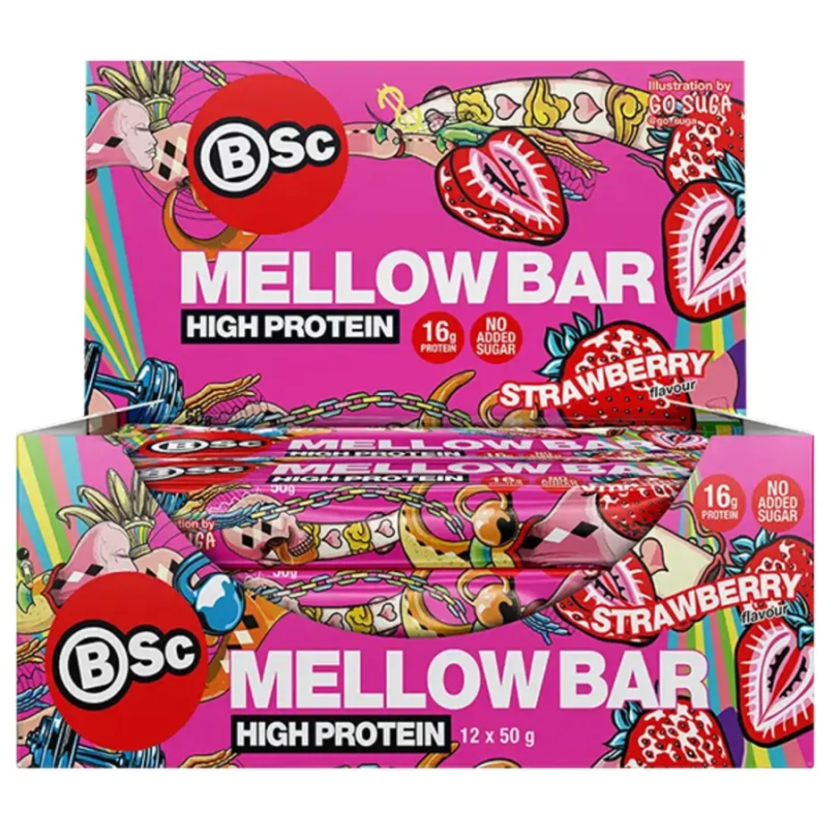 BSC Mellow Bar Strawberry 12x50g