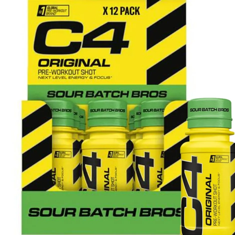 Cellucor C4 Original PWO Shot Sour Batch Bros 12x60ml