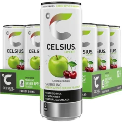 Celsius Green Apple Cherry 12x250ml