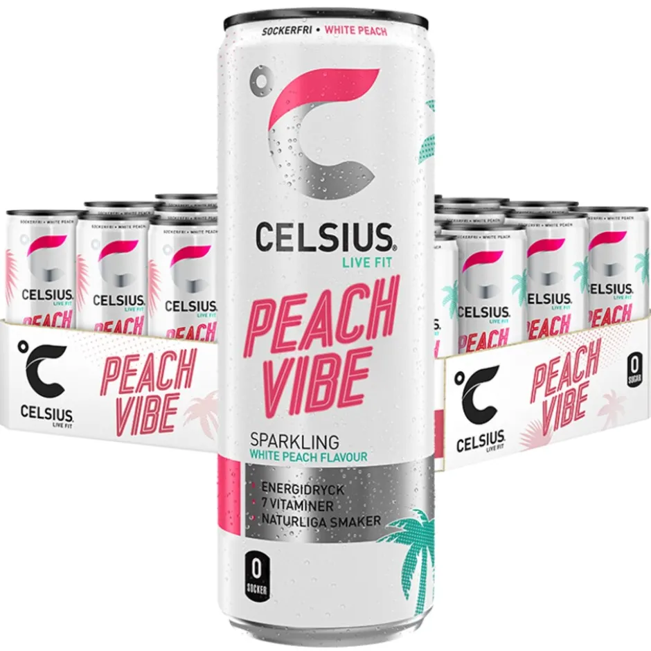 Celsius Peach Vibe 24x355ml