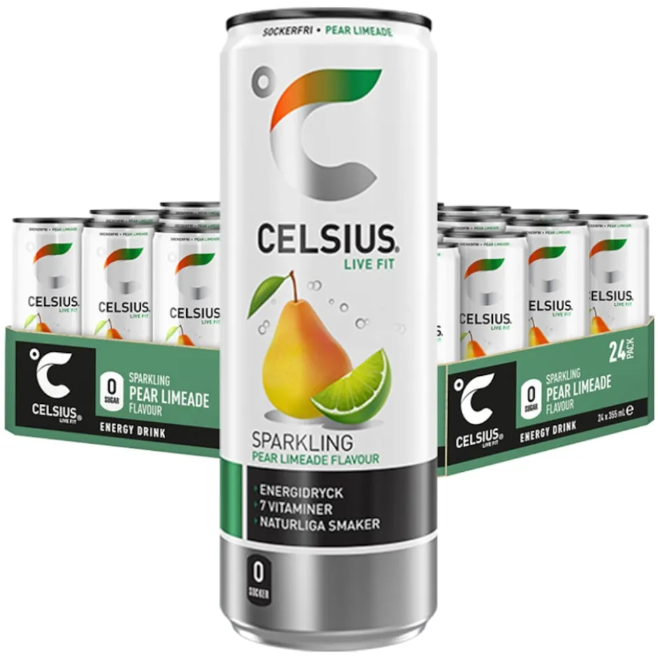 Celsius Pear Limeade 24x355ml