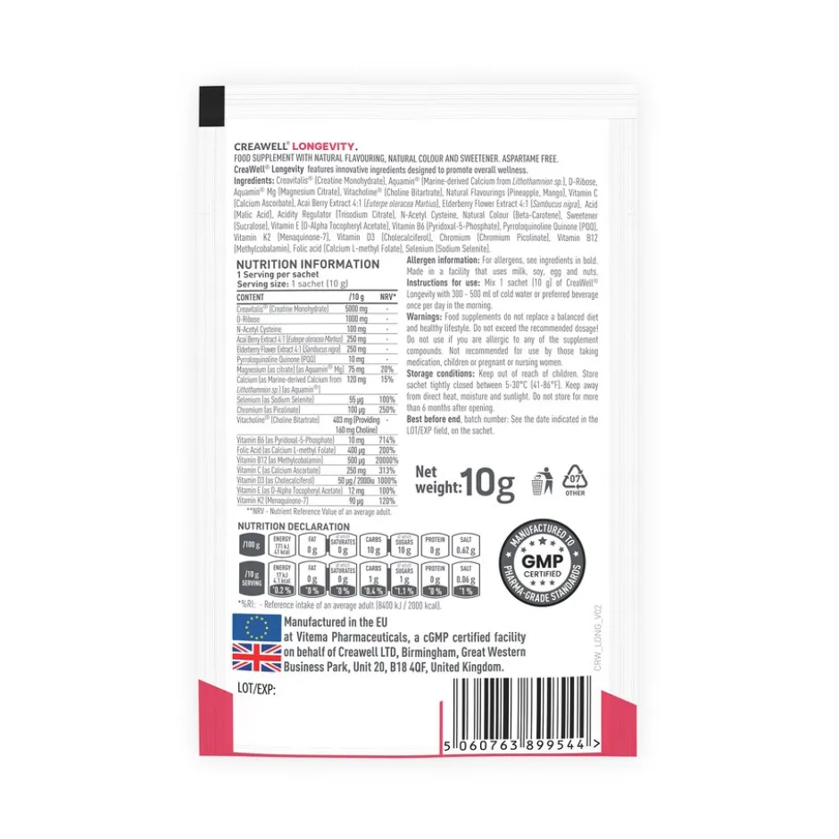 Creawell Longevity (Creavitalis) 15X10g