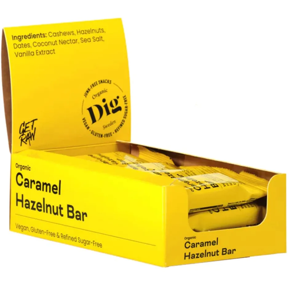 DIG Caramel Hazelnut Bar 12x42g