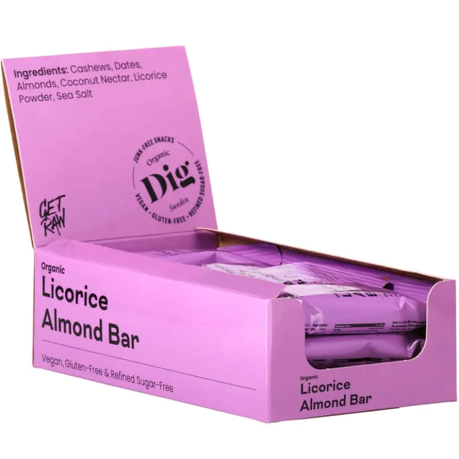 DIG Licorice Almond Bar 12x42g