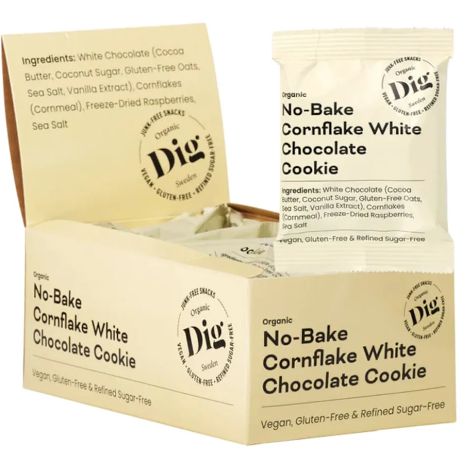 DIG No-Bake Cornflake White Chocolate Cookie 12x30g