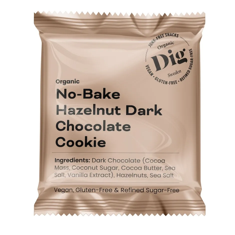 DIG No-Bake Hazelnut Dark Chocolate Cookie 12x30g