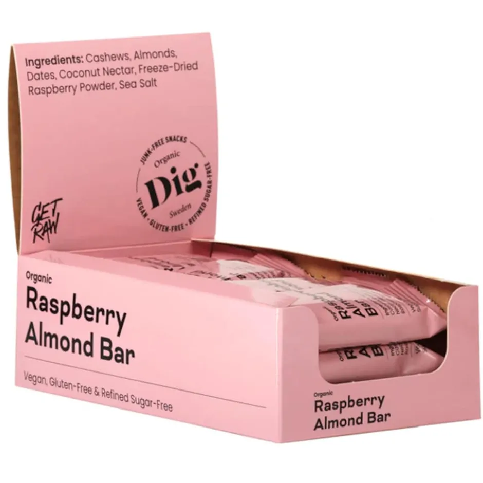 DIG Raspberry Almond Bar 12x42g
