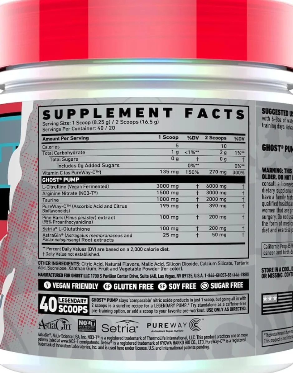 Ghost Pump V2 Passionfruit 40 servings