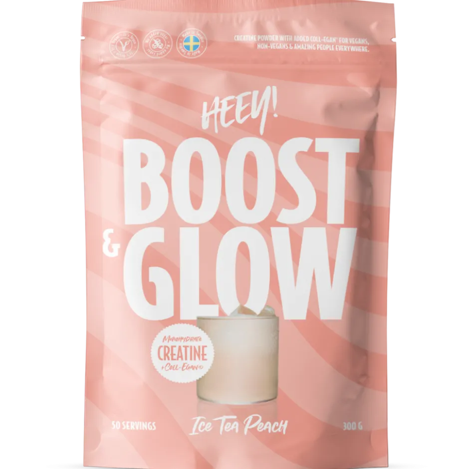 Heey! Boost&Glow Creatine + Coll-egan Ice Tea Peach 300g