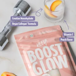 Heey! Boost&Glow Creatine + Coll-egan Ice Tea Peach 300g