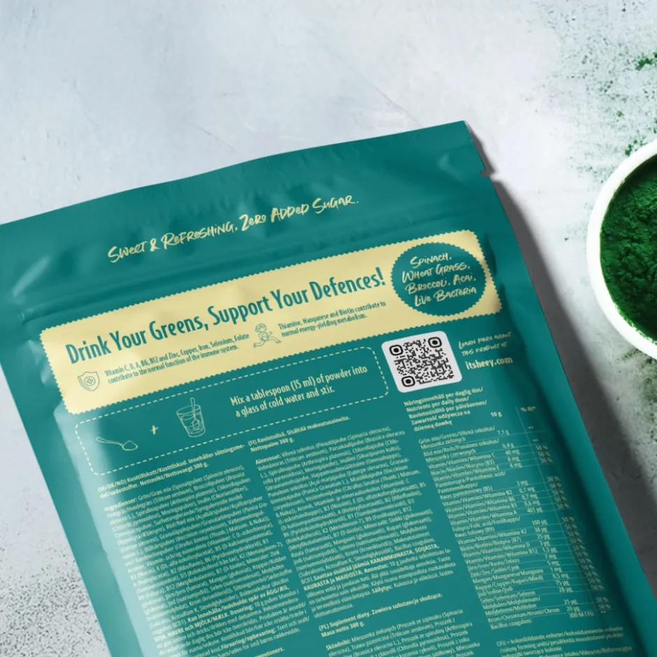 Heey! Greens & Biotics Superfood + Probiotics Mixed Berries 300g