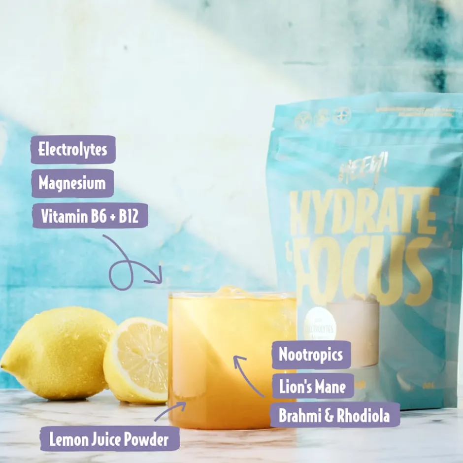 Heey! Hydrate & Focus Lemon 240g