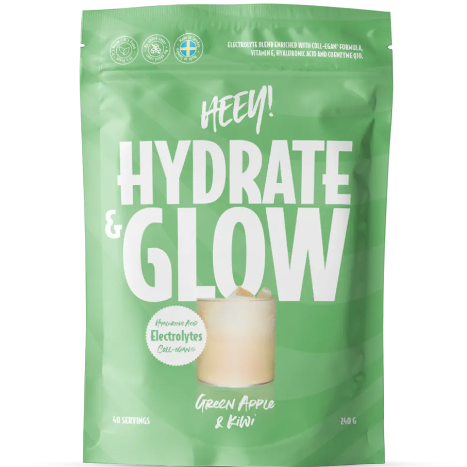 Heey! Hydrate & Glow Green Apple & Kiwi 240g