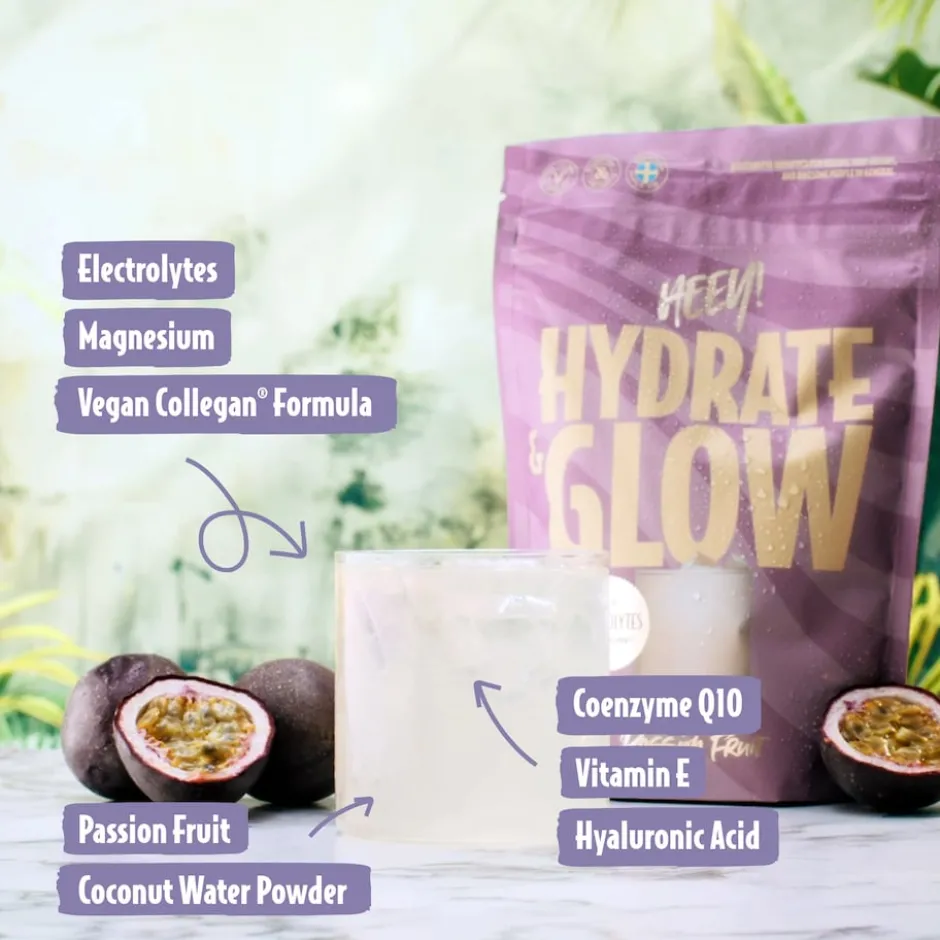 Heey! Hydrate & Glow Passion Fruit 240g