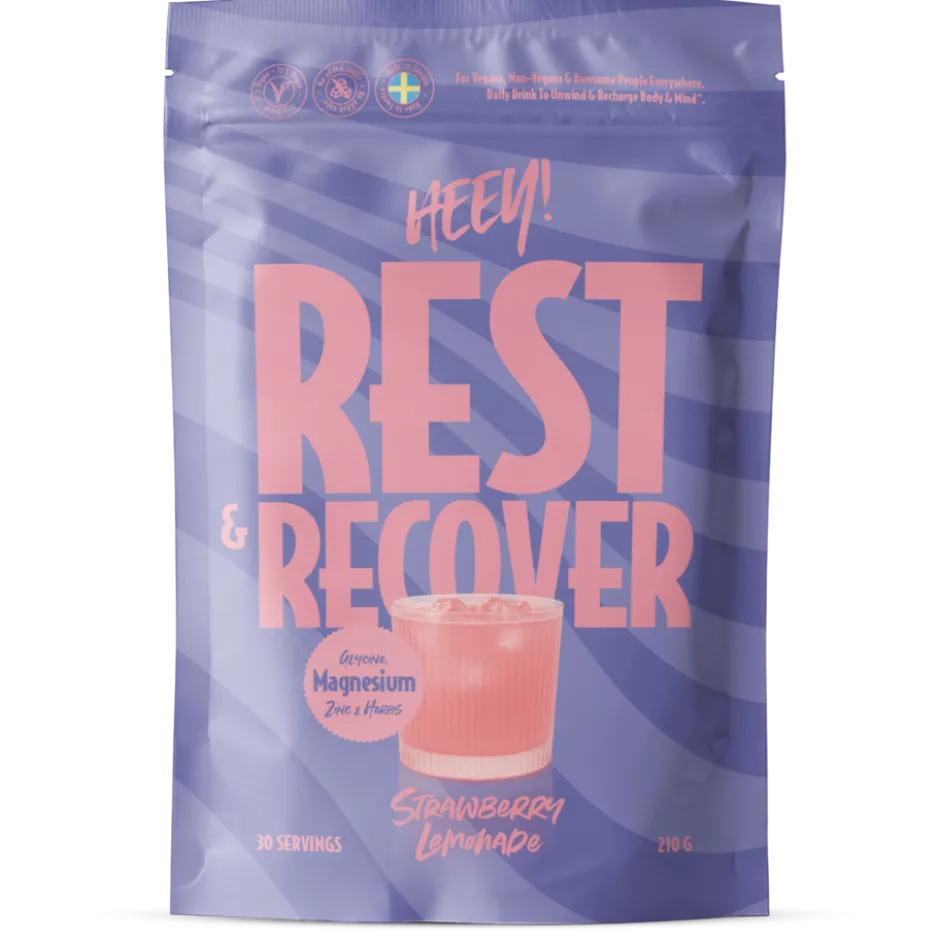 Heey! Rest & Recover Magnesium Strawberry Lemonade 210g
