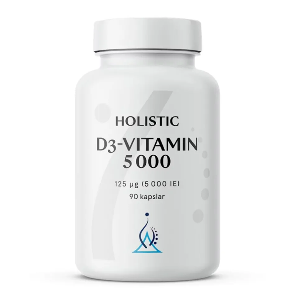 Holistic D3-vitamin 5000 90 Kapslar