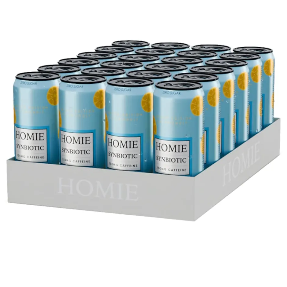 Homie Wake Up Synbiotic Lemonade 24x330ml