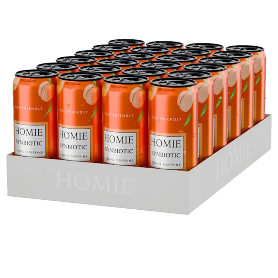 Homie Wake Up Synbiotic Peach Nectarine 24x330ml