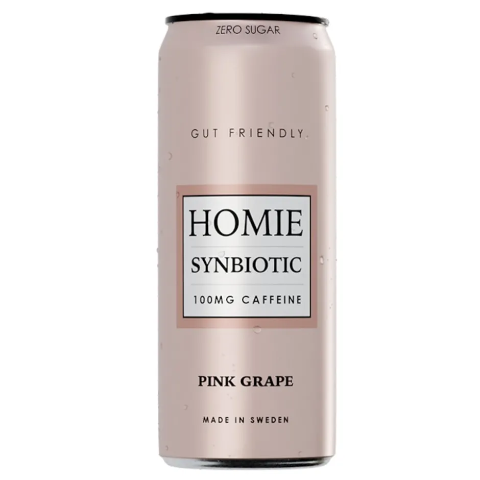 Homie Wake Up Synbiotic Pink Grape 330ml