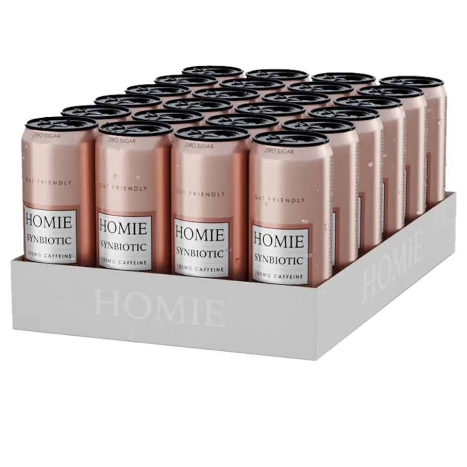 Homie Wake Up Synbiotic Pink Grape 24x330ml