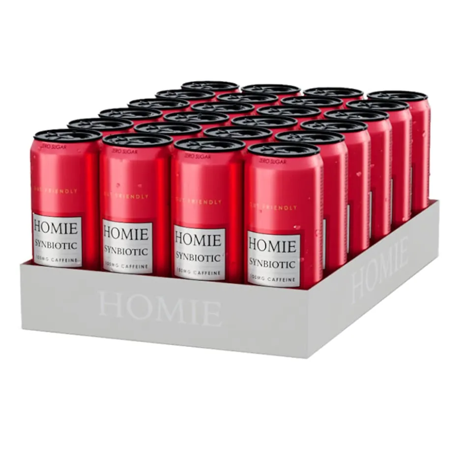 Homie Wake Up Synbiotic Strawberry Lemonade 330ml