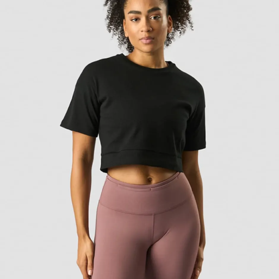 ICANIWILL Stance Cropped T-shirt Wmn Black