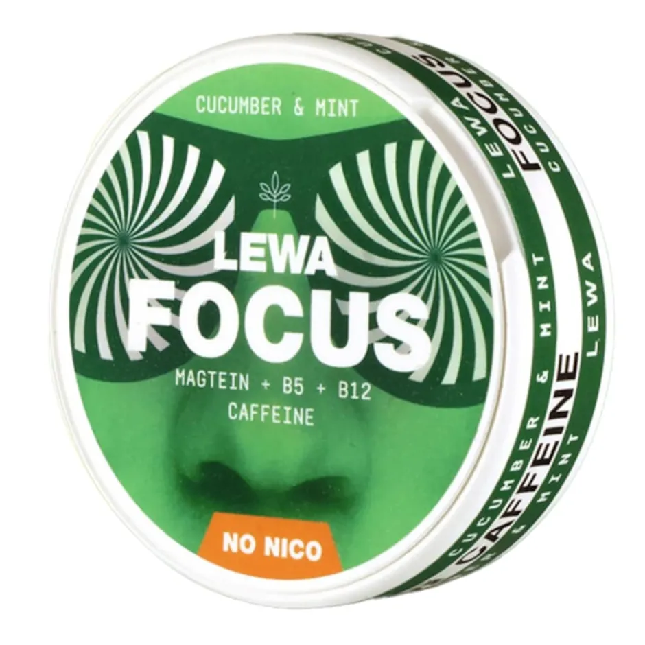 LEWA Focus Cucumber & Mint Nikotinfritt snus 10-pack