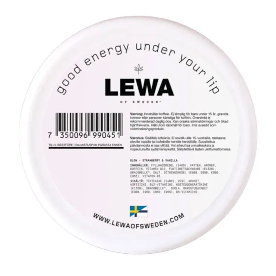LEWA GLOW Strawberry & Vanilla Nikotinfritt snus 10-pack