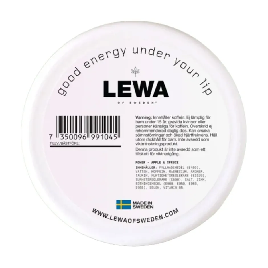 LEWA Power Apple & Spruce Nikotinfritt snus 10-pack