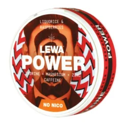 LEWA Power Liquorice & Raspberries Nikotinfritt snus 10-pack