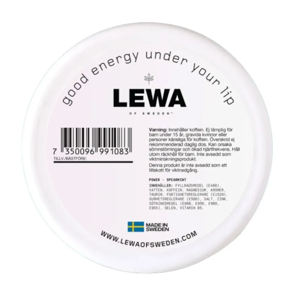 LEWA Power Spearmint Nikotinfritt snus 10-pack