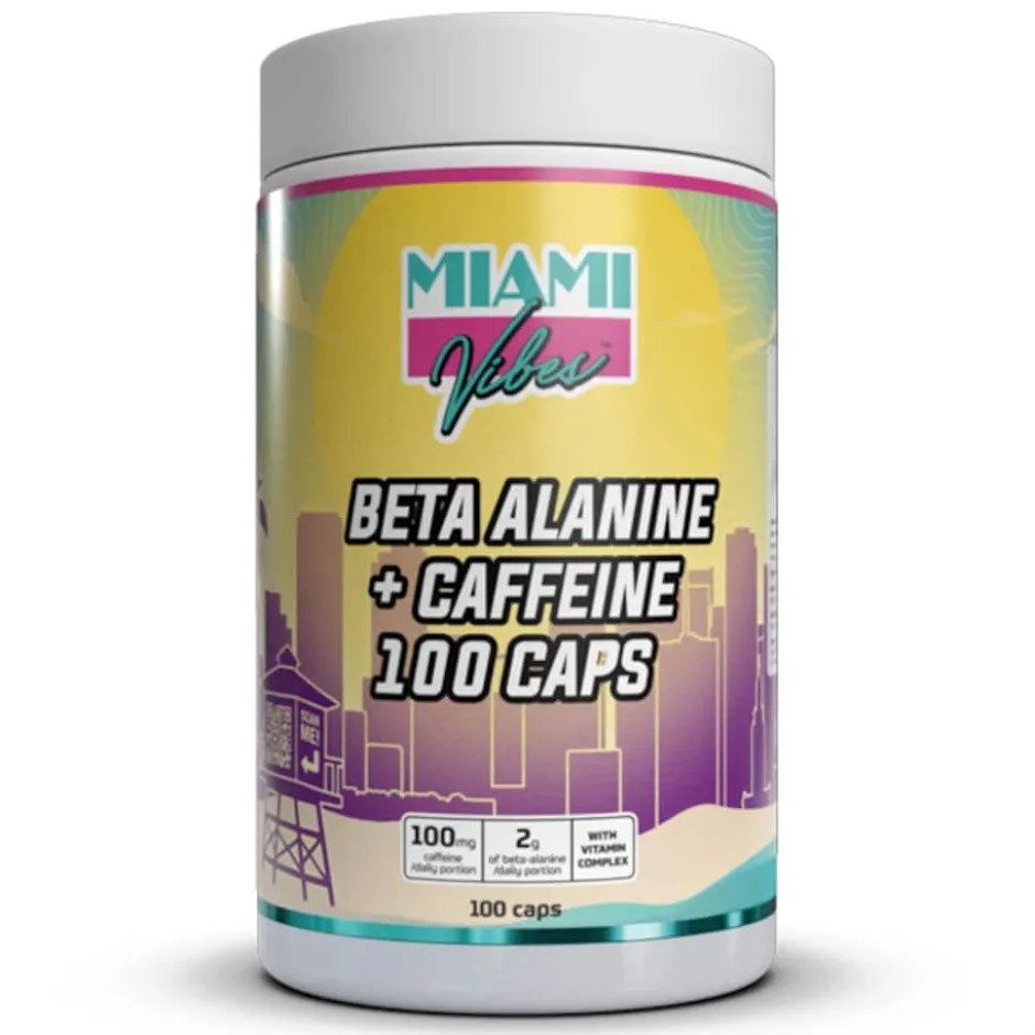 Miami Vibes Beta Alanine + Caffeine 100 Kapslar