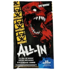 Mutant All In PWO Blue Raspberry 1 Servering