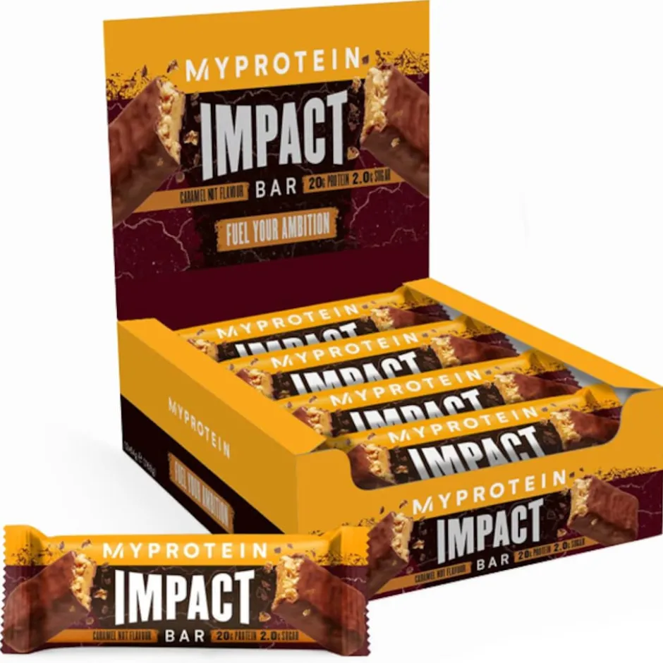MyProtein Impact Protein Bar Caramel Nut 12x64g