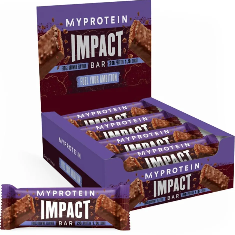 MyProtein Impact Protein Bar Fudge Brownie 12x64g
