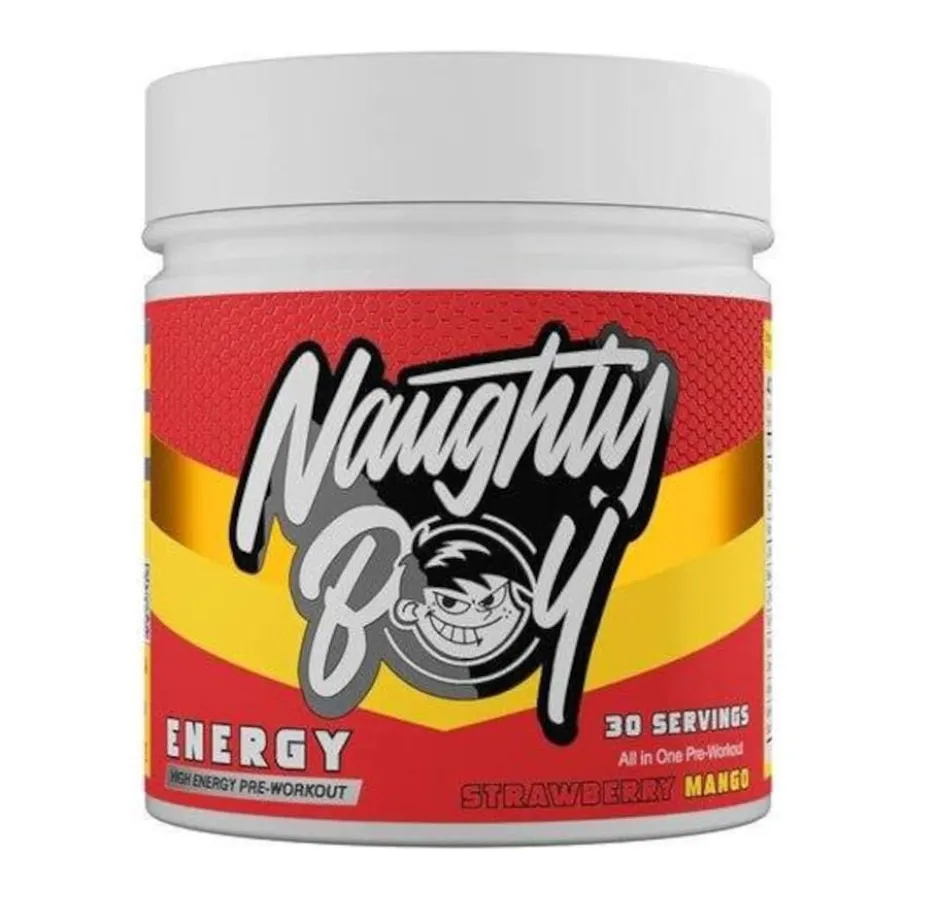 Naughty Boy Energy PWO Strawberry & Mango 390g