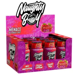 Naughty Boy Menace Pre-Workout Shot Cherry Razz 12x60ml