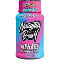 Naughty Boy Menace Pre-Workout Shot Candy Bubbelgum 12x60ml