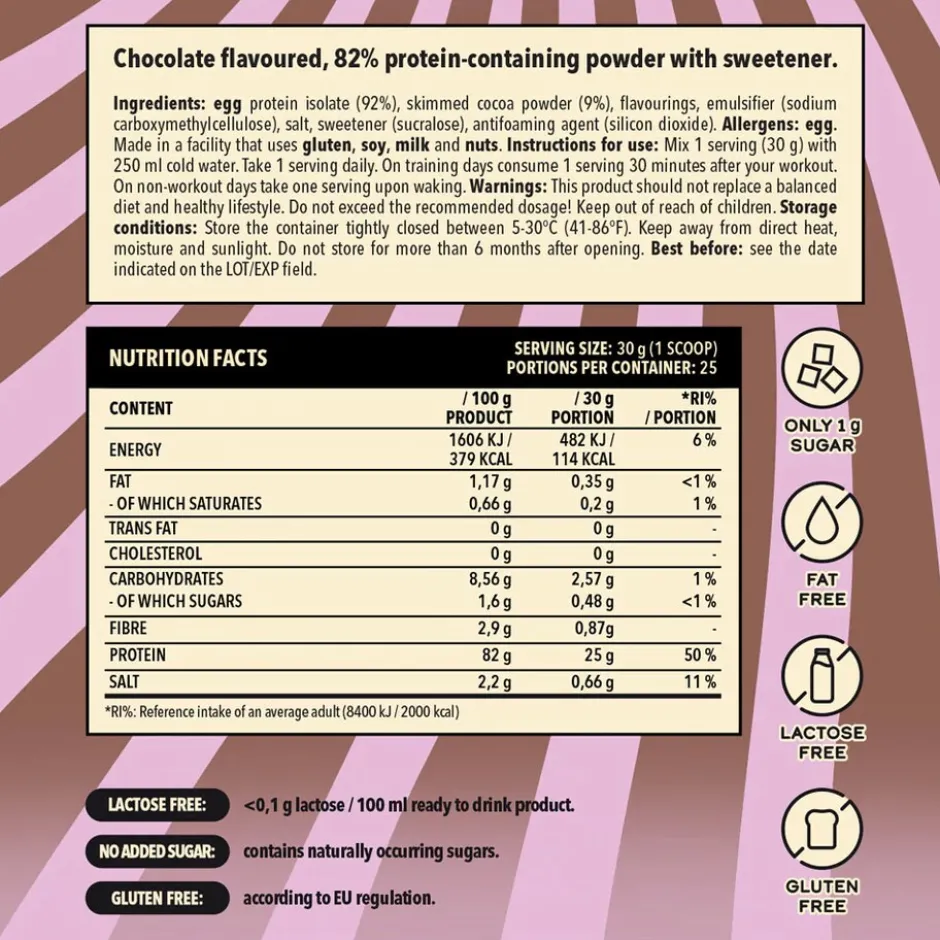 Näno Supps Egg White Protein Chocolate 750g