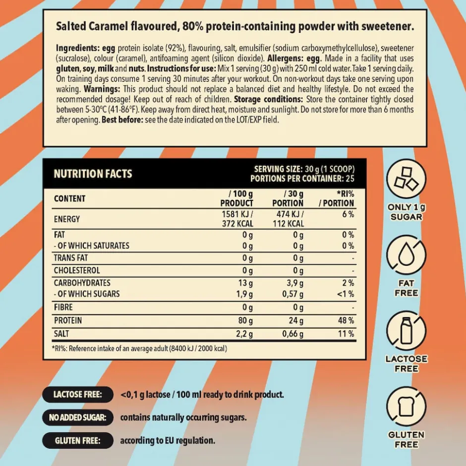 Näno Supps Egg White Protein Salted Caramel 750g