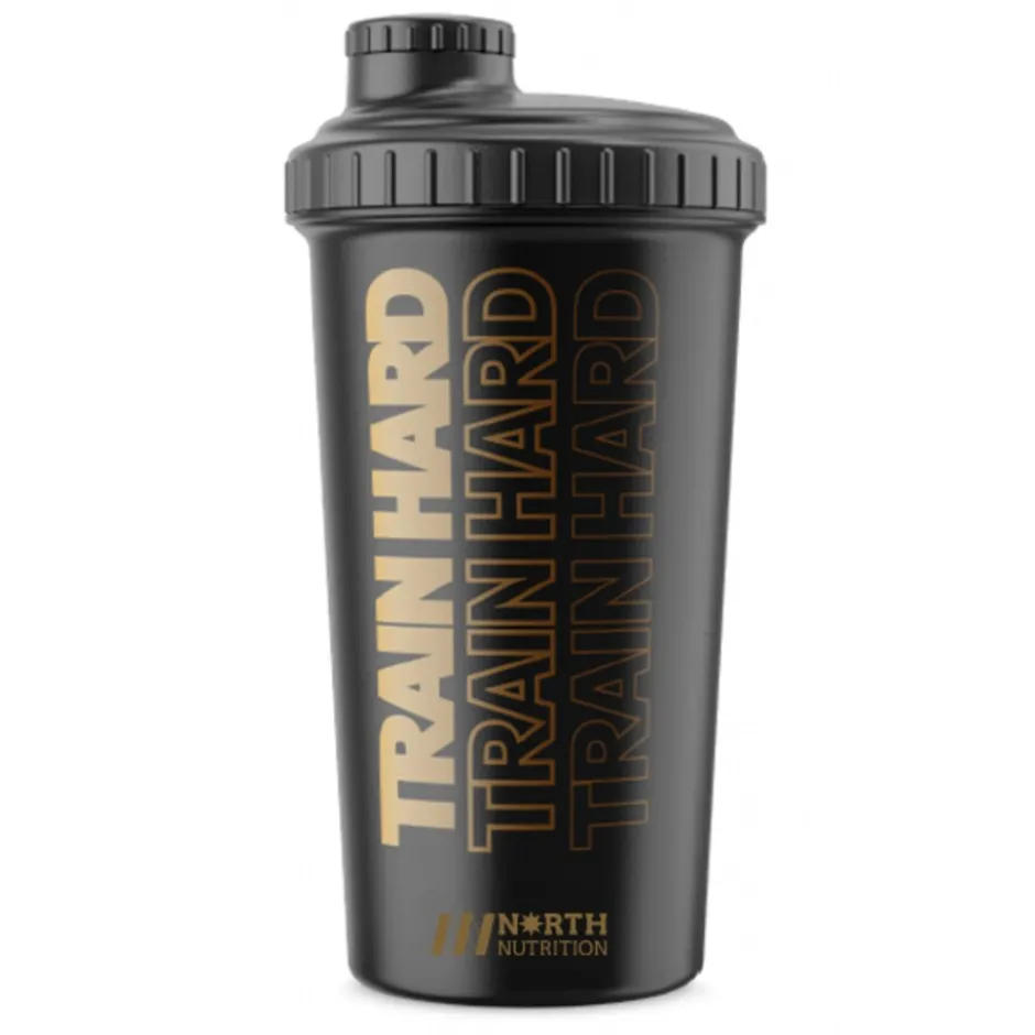 North Nutrition Shaker Train Hard Black/Brown 700ml