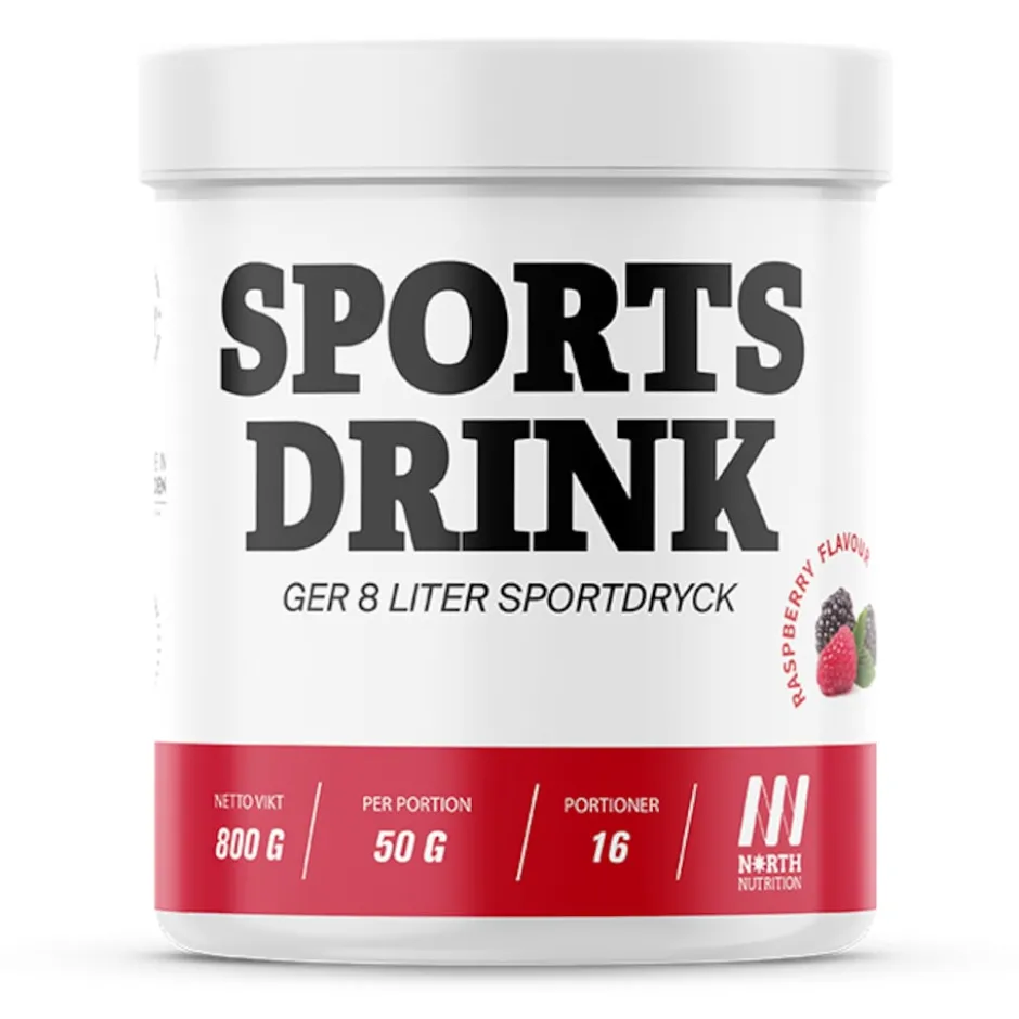 North Nutrition Sports Drink Raspberry 800g