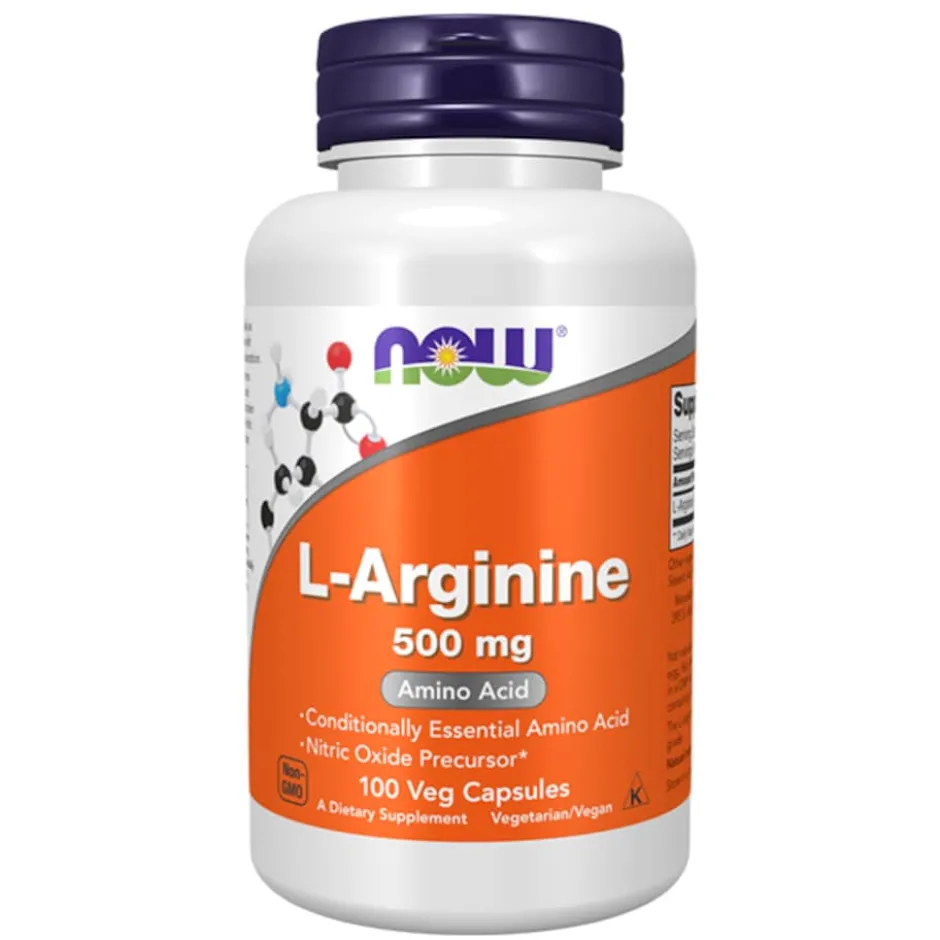 NOW L-Arginine 500mg 100 kapslar