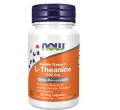 NOW L-Theanine 200mg 60 Kapslar