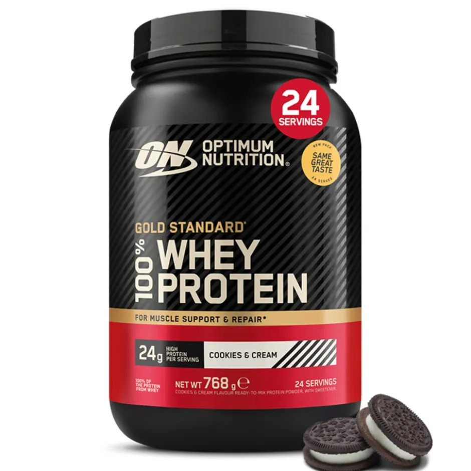 Optimum Nutrition Gold Standard 100% Whey Cookies & Cream 768g