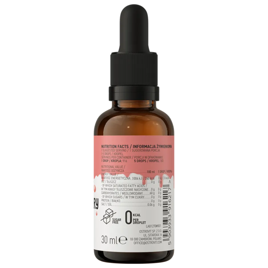 OstroVit Flavour Drops Strawberry 30ml