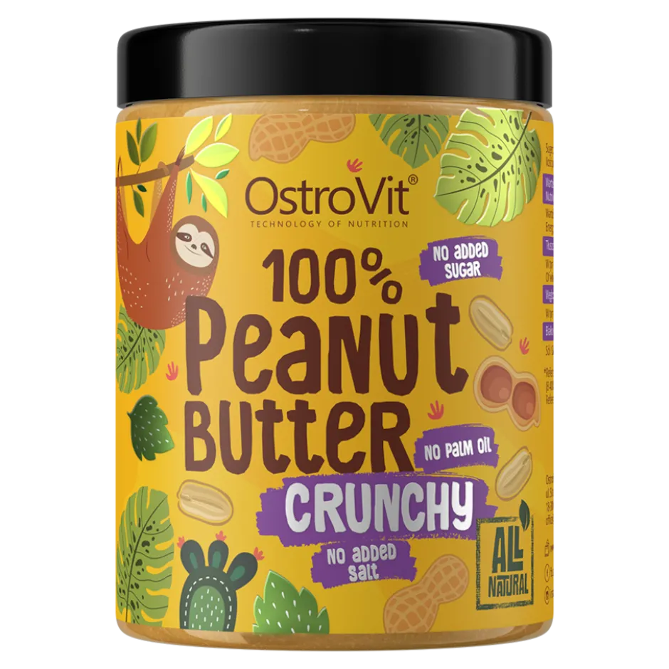 OstroVit 100% Peanut Butter Crunchy 1000g