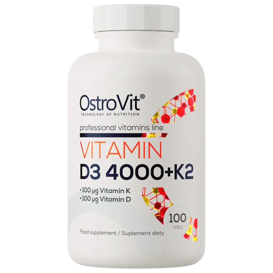 OstroVit Vitamin D3 4000 + K2 100 Tabletter